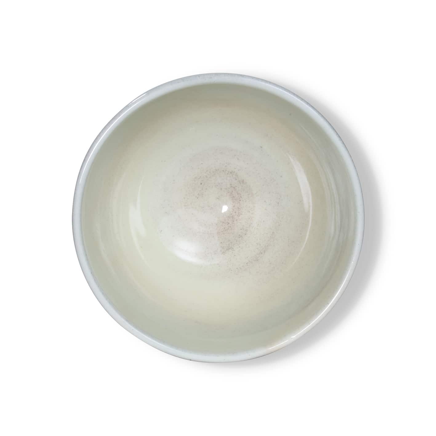 Helle Matcha Schale frontal von oben