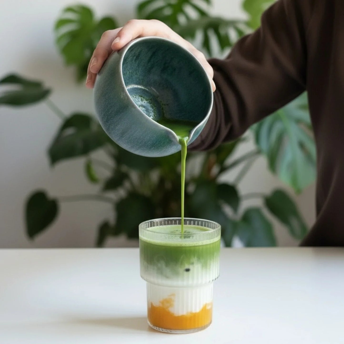 Matcha Schale mit Ausguss | Byōdō-in