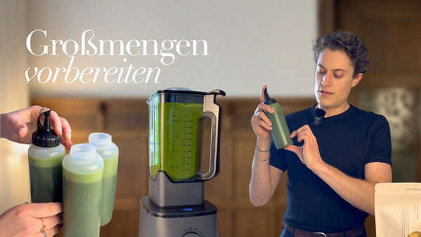 Matcha in Batches vorbereiten
