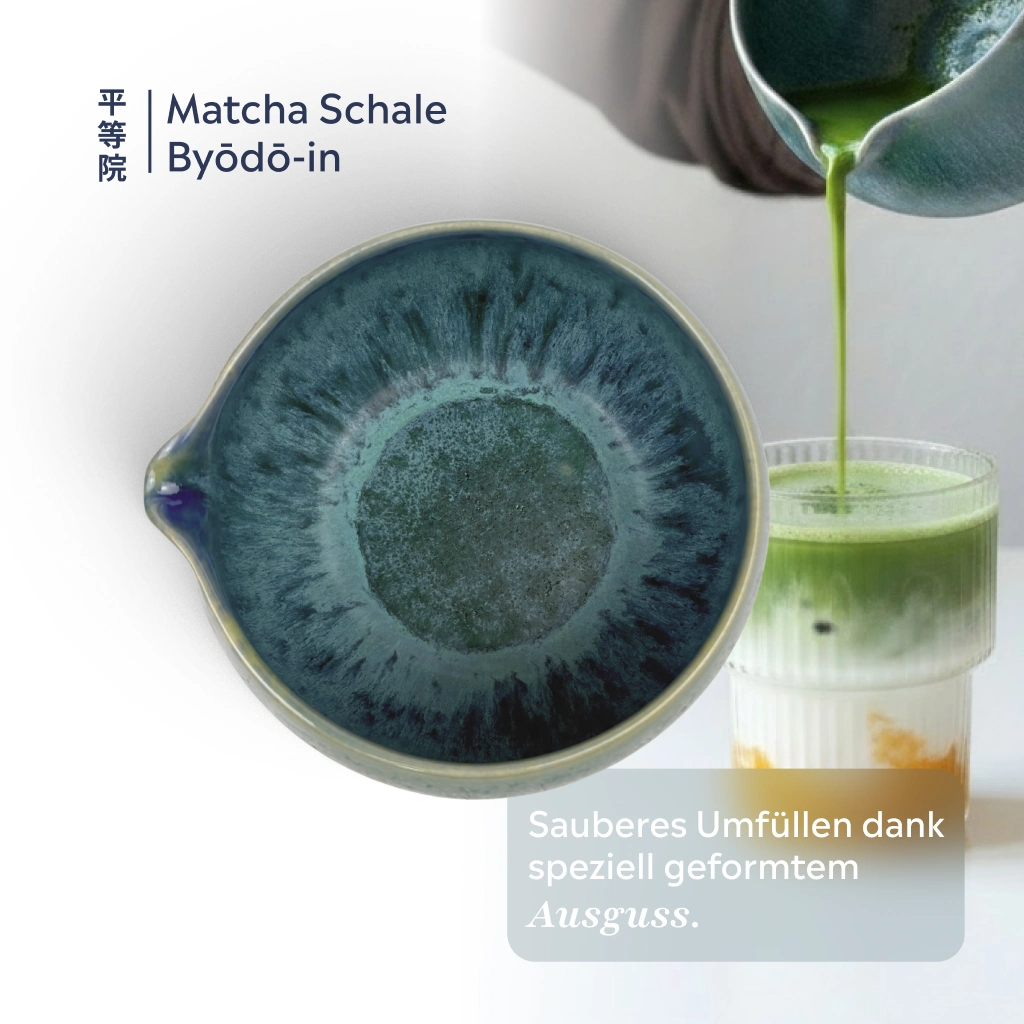 Matcha Schale mit Ausguss | Byōdō-in