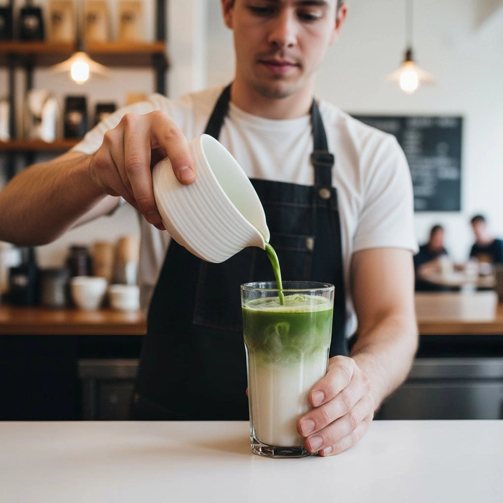Matcha Schale (Chawan) mit Ausguss