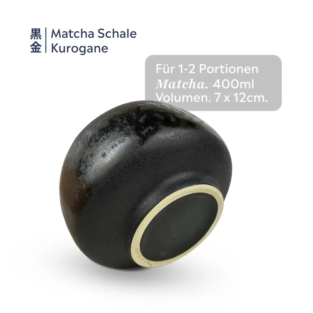 Matcha Bowl (Chawan) Kurogane | Black