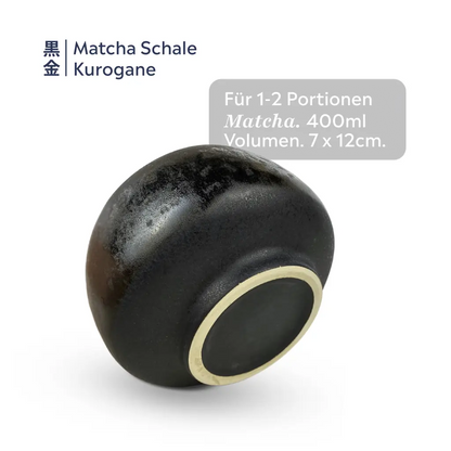 Matcha Bowl (Chawan) Kurogane | Black