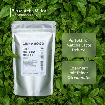 Bio Matcha Midori - Cinnamood x KARU | 500g Beutel mit Zipper