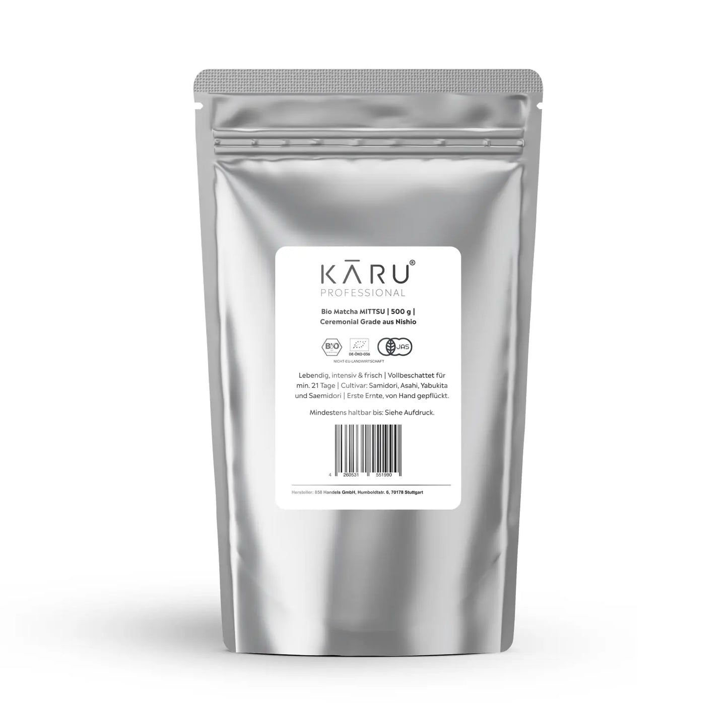Bio Matcha Mittsu | 500 g Gastro-Beutel mit Zipper