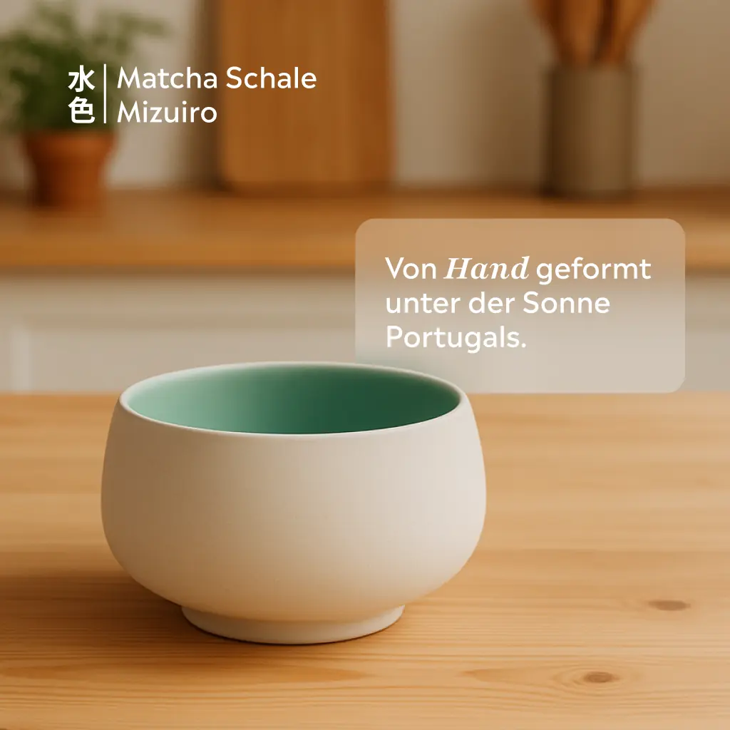 Matcha Schale (Chawan) Mizuiro | Türkis
